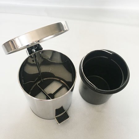 Caixote de lixo com pedal interior para hotel em aço inoxidável