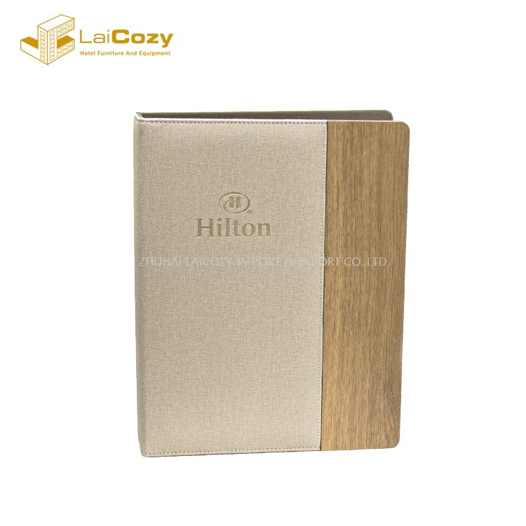 Conjunto de couro de bambu personalizado para quarto de hóspedes Hilton Hotel