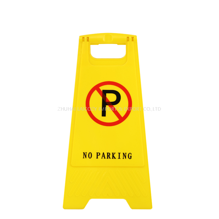  Placa de aviso amarelo sem aviso de estacionamento
