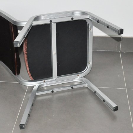 Cadeira de banquete de alumínio empilhável de alta qualidade para hotel
