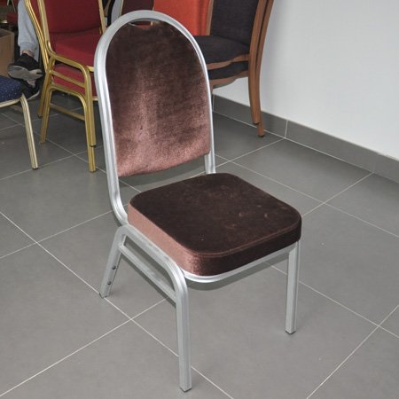 Cadeira de banquete de alumínio empilhável de alta qualidade para hotel