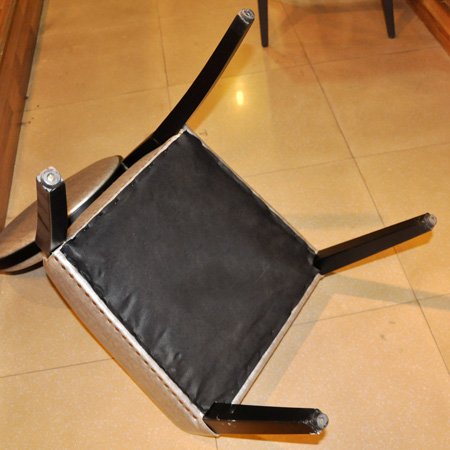 cadeira de metal moderna para hotel com estrutura durável e tecido colorido para restaurante 